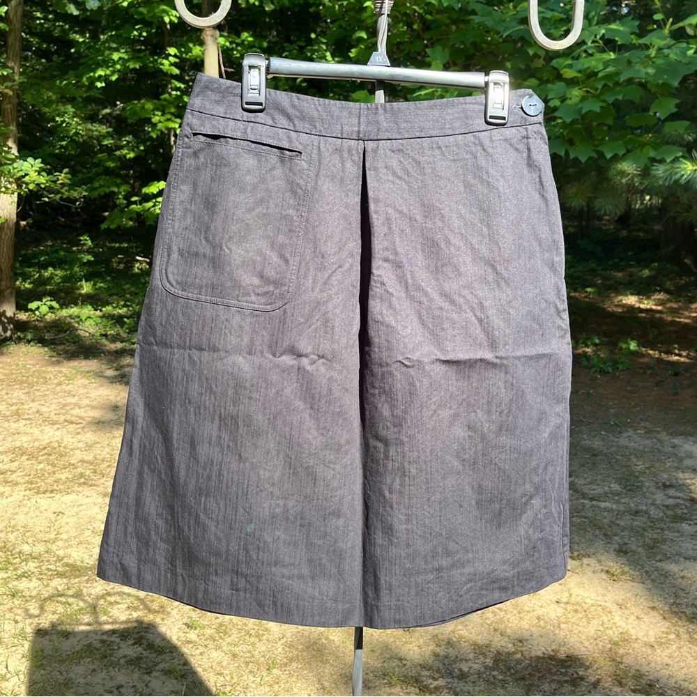 Veronika Maine Linen Blend Midi Skirt Size 12 NWT